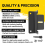 8 PCS Solar Panel Mounting Brackets Black Aluminum 6