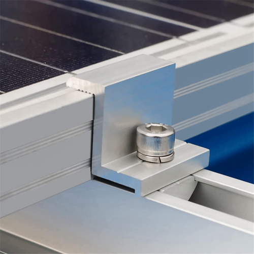 Soporte para panel solar, conector de riel de techo en U 2