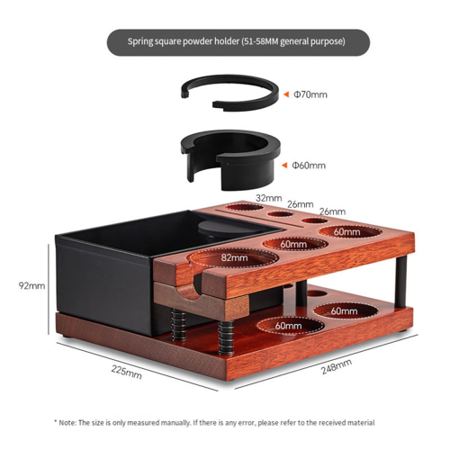 Knock Box per espresso per accessori da 51, 54 e 58 mm, Det 2