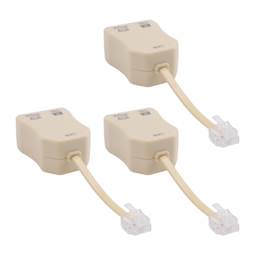 3 pezzi DSL Filtro Splitter per linea telefonica Jack In-Li 2