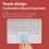 10 Zoll Touchpad Bluetooth-Tastatur Kompatibel mit 6