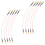 10 peças RG316 SMA plugue macho para conector RF pigtail 3