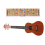 Διάγραμμα σημειώσεων για ταστιέρα κιθάρας Ukulele Μάθετε να παίζετε 5