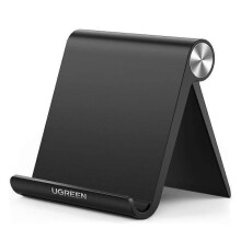 (Black, Multicolor) UGREEN Adjustable Cell Phone Stand Hard Desktop Phone Desk Mount Holder-White