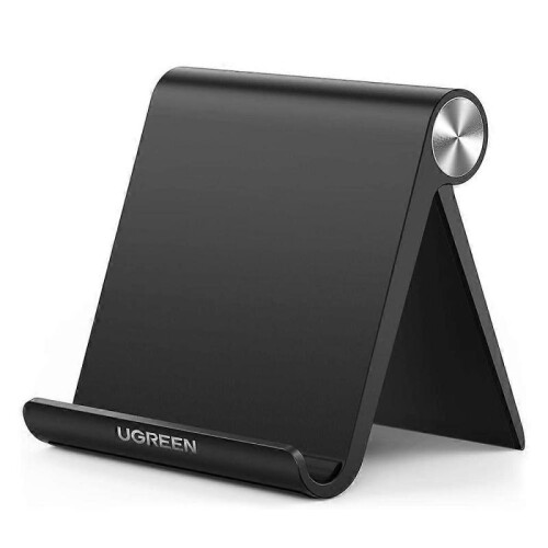 (Black, Multicolor) UGREEN Adjustable Cell Phone Stand Hard Desktop Phone Desk Mount Holder-White