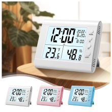LED Display Electronic Clock with Day and Date Ste