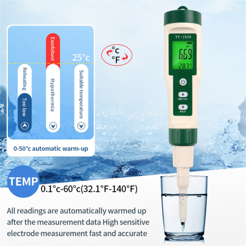 Professional Food PH Meter High Accuracy Sensor Te 2