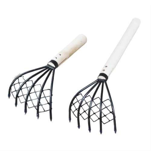 Small Nail Rake with Net Bag Shell Digging Tool Se 1