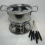 Conjunto de panelas para fondue multiuso para acampamento ao ar livre com 4