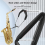 Saxophon Schulter Neck Strap Einstellbare Sax Doppel 5