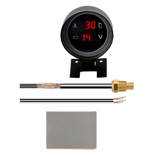 2 σε 1 12V 24V στρογγυλό LED ψηφιακό αυτοκίνητο φορτηγό νερό T 1
