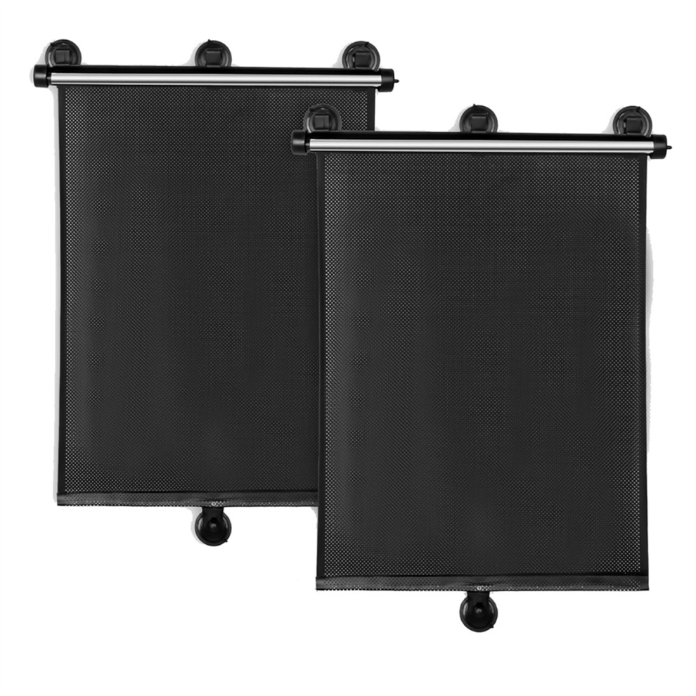 Car Side Window Sun Shade 2 Pack, Retractable Roll Semoic