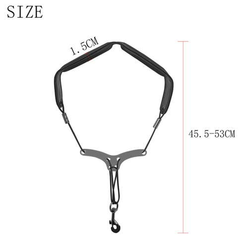 Saxophon Schulter Neck Strap Einstellbare Sax Doppel 2