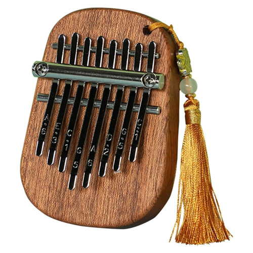 8-Ton Sapele Wassertropfen Medium Kalimba Portable F