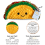 Emocionálne Tacos, Háčkovanie, Ručne vyrobené Roztomilé Pozitívne S 4