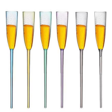Taças de vinho flutuantes 6 peças de acrílico para champanhe