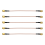 5 peças SMA macho para plugue jack RF conector pigtail ex 4