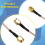 5 peças SMA macho para plugue jack RF conector pigtail ex 9