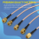 5 peças SMA macho para plugue jack RF conector pigtail ex 6