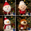 Brinquedos de pelúcia de Natal Boneca de desenho animado macia adequada para 5