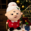 Brinquedos de pelúcia de Natal Boneca de desenho animado macia adequada para 3