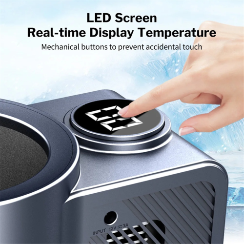 Smart Car Cup Holder Cooling Auto Drink for Campin