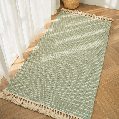 Cotton & Linen Woven Carpet Thin Fabric Can Be Mac 2