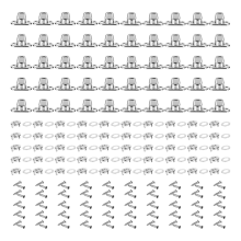 Set de 50 bucăți – închizături cu răsucire, buton rotativ E