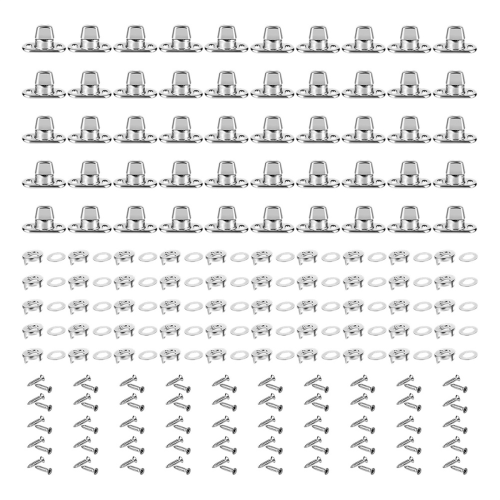 50Pcs Set Grade Twist Lock Fasteners Turn Button E