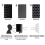 Adjustable 5 Panel Microphone Shield Foldable Stud 6