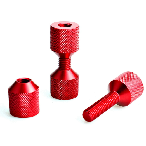 4 buc. pini cu flanșă din aluminiu, cu două găuri, 28,6 mm 2