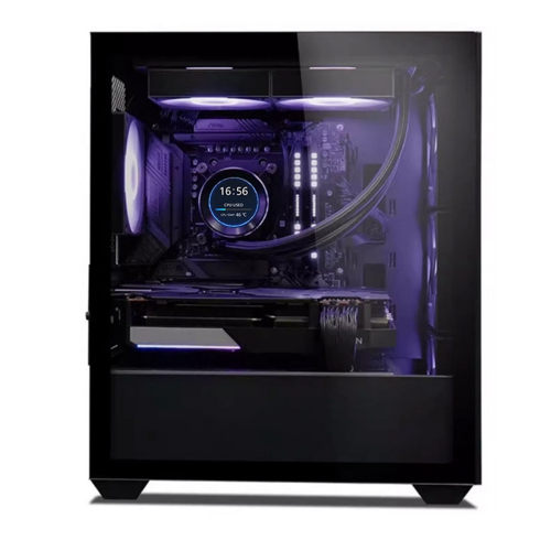 2,1-tommers CPU/GPU-køler med rund LCD-skærm, AIO Comp 1