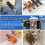 506 stuks drukknopenset, 15 mm leren set, knoop 5