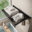 Wall Mounted Folding Storage Shelf, Aluminum Alloy 4