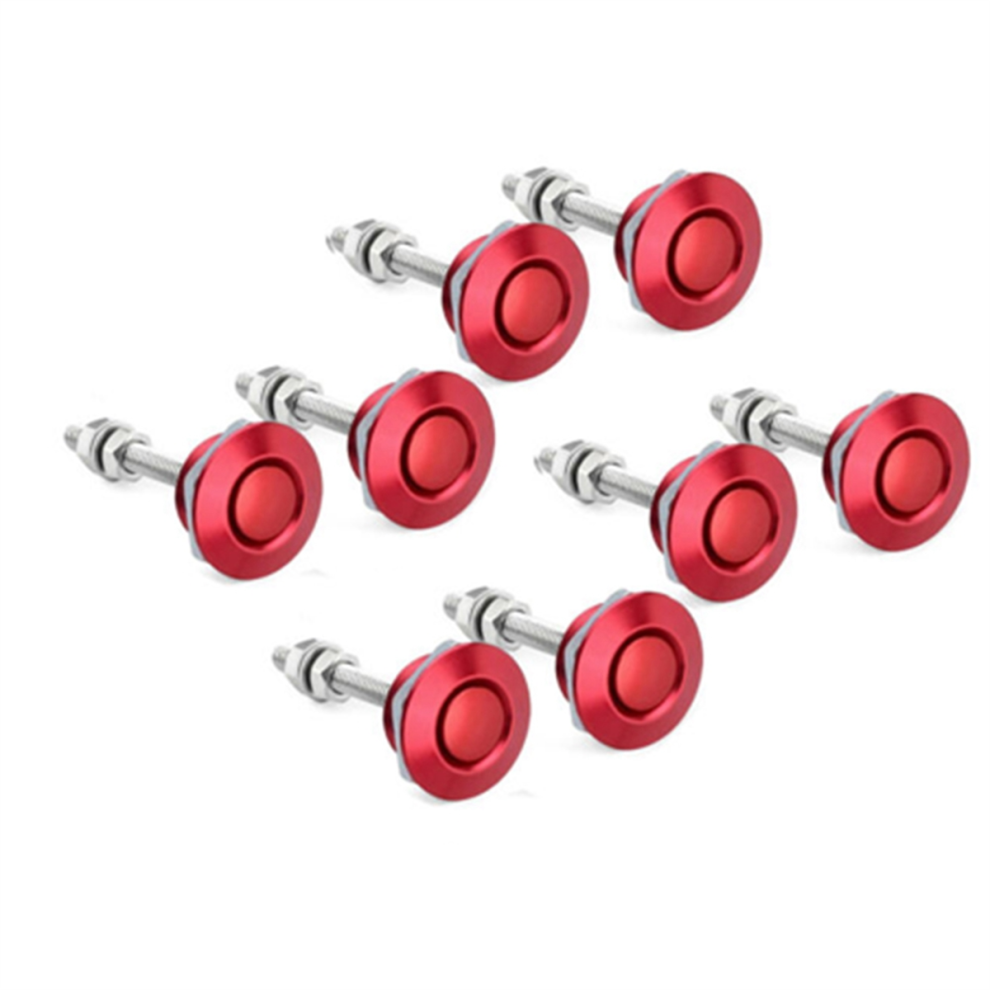 8 X Push Button Quick Release Hood Bonnet Pins Red 4851430227477