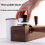 58.5mm Coffee Tamper Distributor Tool Walnut Cover 11