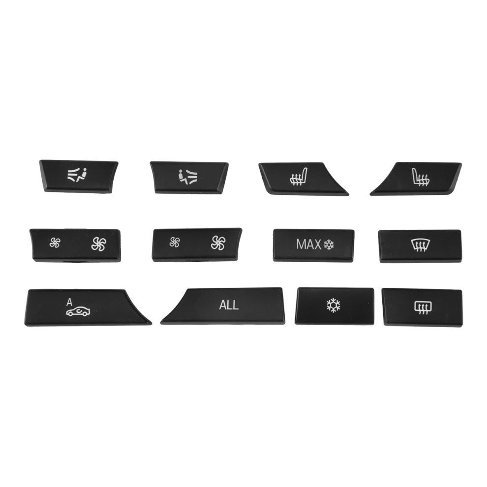 12Pcs Button Key Caps A/C Heater Switch Kit Panel 4851430229976