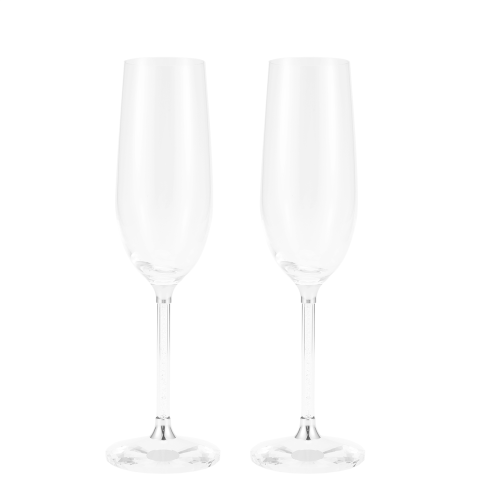 2 bicchieri da sposa e flûte da champagne personalizzati