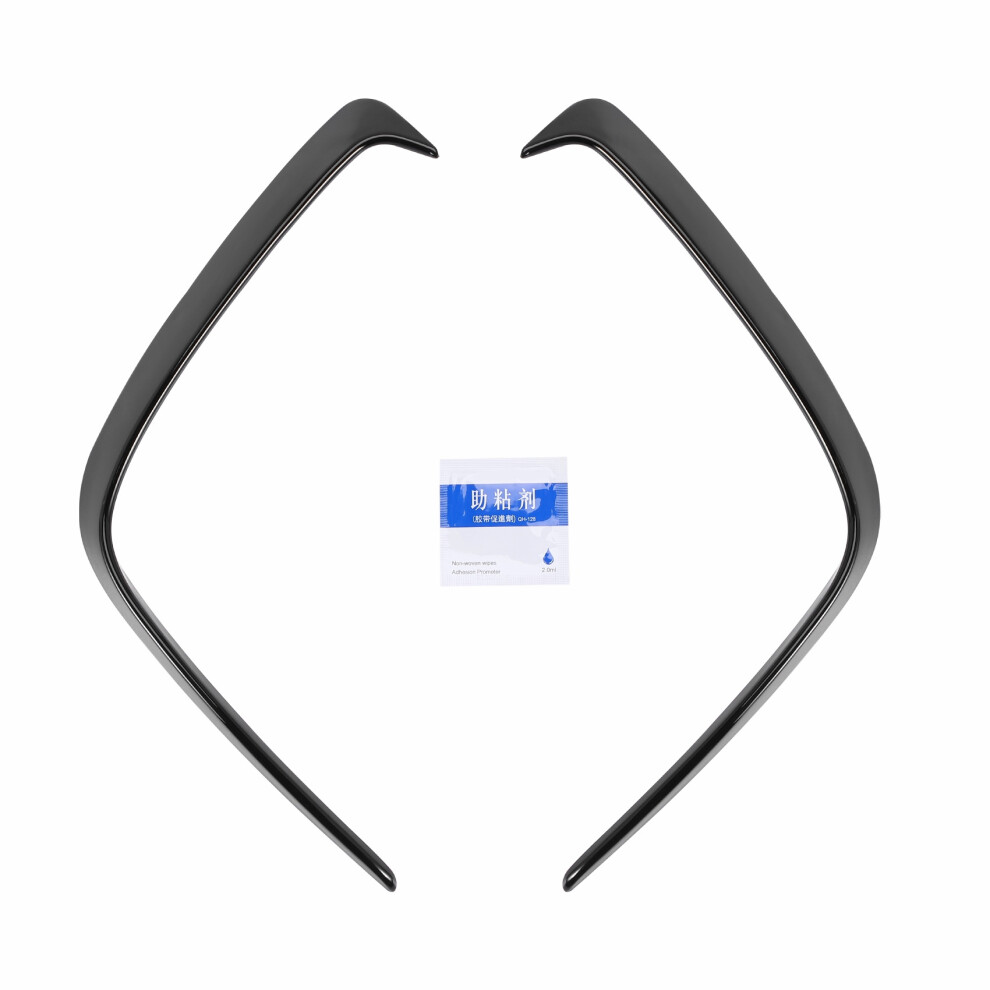 1Pair Car Abs Rear Bumper Splitter Spoilers Black 4851430231603