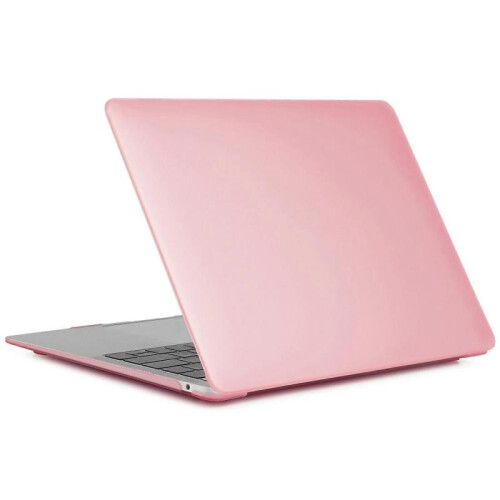 (Pink, Multicolor) Matte Plastic Front and Back Protective Shell for MacBook Air 13" (2020)-Light Pink 1