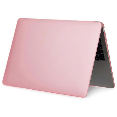 (Pink, Multicolor) Matte Plastic Front and Back Protective Shell for MacBook Air 13" (2020)-Light Pink 2