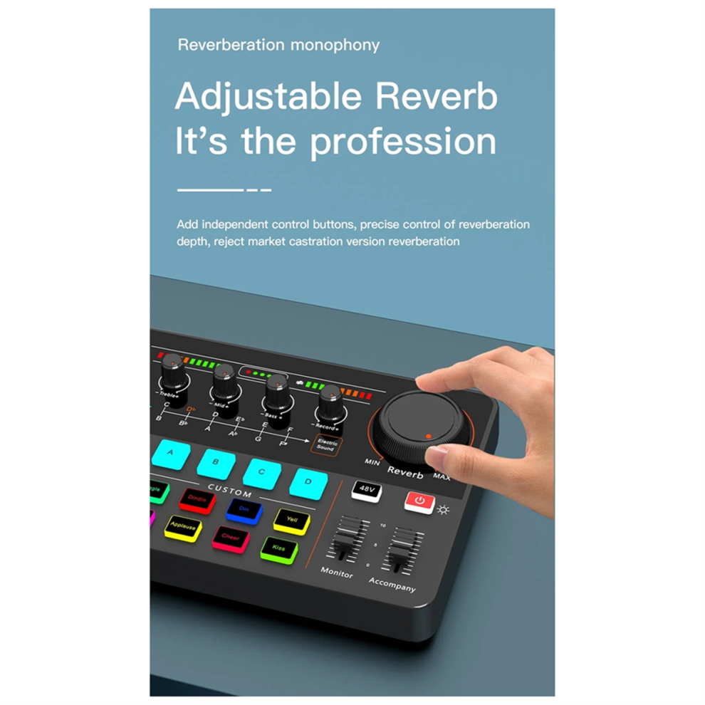 Nieuwe H500 Geluidskaart Live Broadcast 12 Elektronische T-image