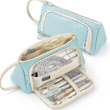 (Blue) Pencil Case Girls Pencil Case Large Capacity Teenager Pencil Case