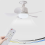Plafonnier LED E27 avec télécommande pour ventilateur 5