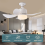 Plafonnier LED E27 avec télécommande pour ventilateur 10