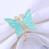 Porte-anneaux de serviette en forme de fleur et de papillon, 8 pièces, pour Easte 6