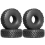4 stk 116 mm 1,9 tommer gummidekk til 1:1-skala 2