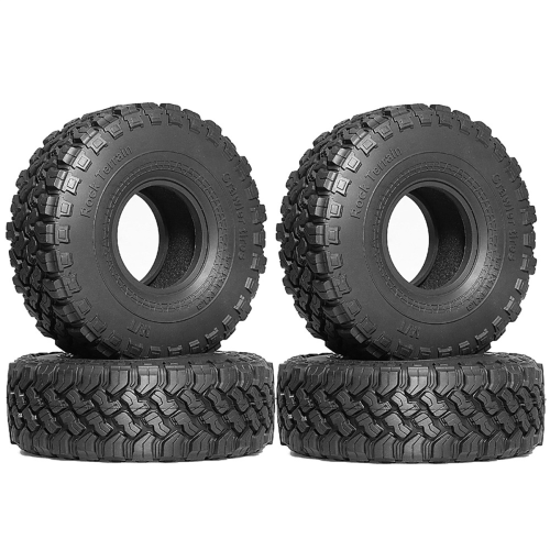 4 stk 116 mm 1,9 tommer gummidekk til 1:1-skala