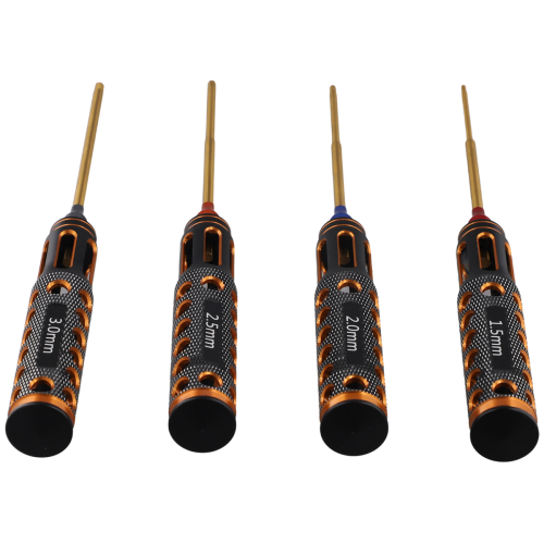 4pcs/Set Titanium Plating 1.5mm/2mm/2.5mm/3mm Hexa 1
