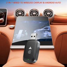 Noua Cutie CarPlay Fără Fir + Audio Aux 2 în 1